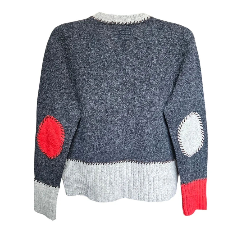 Gant By Michael Bastian Grey Shetland Wool Sweater Size L - Picture 2 of 10